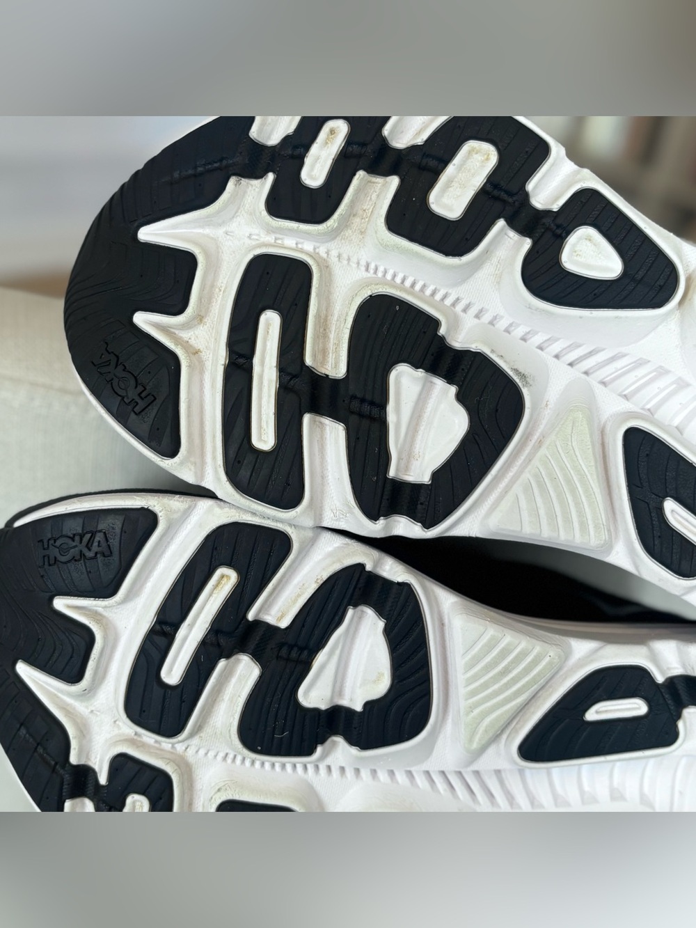 Hoka One One Gaviota 5 Black White Women's Size 9 D Wide Running Shoes 1134270 - Picture 8 of 10